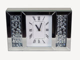 Mirrored Floating Crystal Mantle Clock - CD012