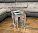 Ornate Mirrored Double Nest of Tables - AC004