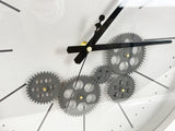 Grey & White Round Skeleton Clock - 46cm - CA022