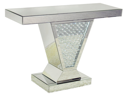 V Shape Crystal Decor Console Table - CD074