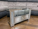 Glitz Low Corner Diamante TV Cabinet - CD096