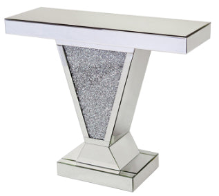 Glitz Diamante V Shape Console Table - CD098