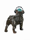 Bulldog with Baseball Cap Ornament - JG004