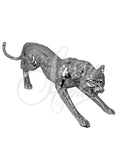 Large Silver Electroplated Leopard Ornament - JG023