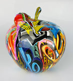 Multicolour Graffiti Apple Ornament - JG042