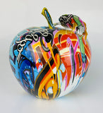 Multicolour Graffiti Apple Ornament - JG042