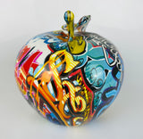 Multicolour Graffiti Apple Ornament - JG042