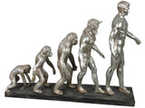 Silver Electroplated Evolution of Man Ornament - NY043