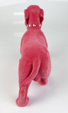 Hot Pink Flocked Dachshund Sausage Dog Ornament - NY073