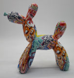 Multicolour Graffiti Balloon Party Dog Ornament - NY081