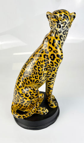 Sitting Leopard Ornament - NY083