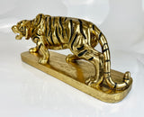 Gold Prowling Tiger Ornament - NY084