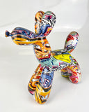 Multicolour Graffiti Balloon Party Dog Ornament - NY081