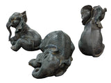 Trio of Playful Baby Elephants Ornament - TM005