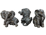 Trio of Tumble Baby Elephants Ornament - TM006