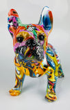 Multicolour Graffiti French Bulldog Ornament - JG043