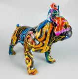 Multicolour Graffiti French Bulldog Ornament - JG043