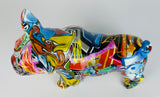 Multicolour Graffiti French Bulldog Ornament - JG043