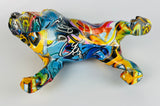 Multicolour Graffiti French Bulldog Ornament - JG043