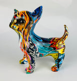 Multicolour Graffiti Chihuahua Puppy Ornament - JG046