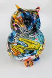 Multicolour Graffiti Barn Owl Ornament - JG039