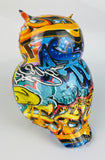 Multicolour Graffiti Barn Owl Ornament - JG039