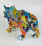 Multicolour Graffiti Rhino Ornament - JG037