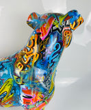 Multicolour Graffiti Large Staffordshire Bull Terrier Ornament - JG048