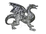 Large Silver Electroplated Dragon Ornament - JG008