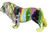 Paint Splash Standing Bulldog Ornament - NY006