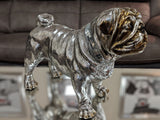 Silver Electroplated Standing Pug Ornament - NY029