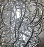 Silver Swirl Metal Wire LED Medium Table Lamp - SHT4102