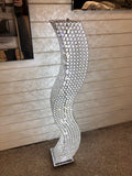 Silver Chrome Crystal S Shape Curved Floor Lamp (3 LED Tone) - WLF1002-F